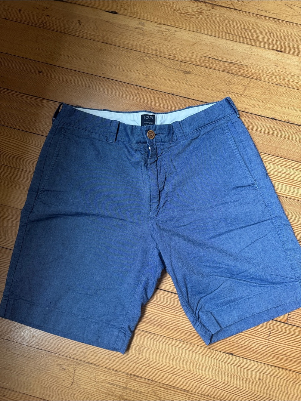 J. Crew Navy Blue Men's Flat Front  Shorts